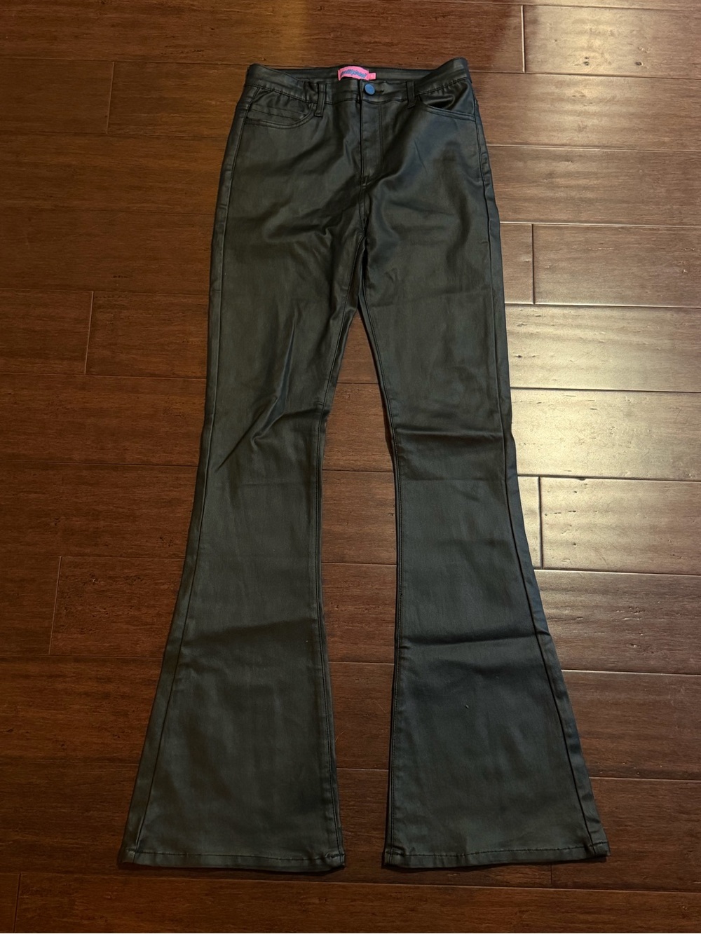 Edikted Leather Flared Pants